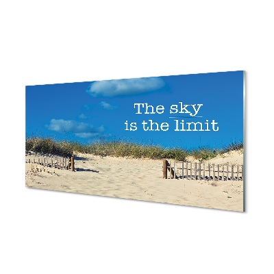Sklenený obraz The sky is the limit Pláž