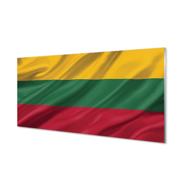 Skleneny obraz Vlajka Litvy