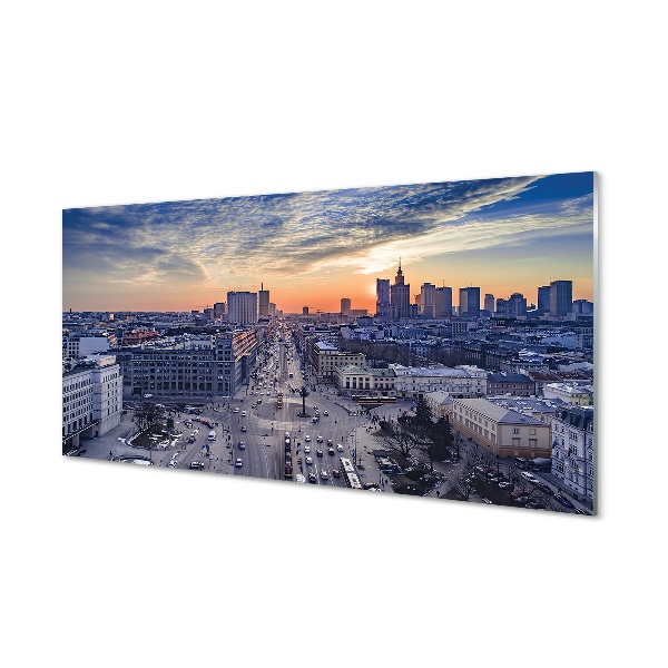 Sklenený obraz Varšava Panoráma mesta