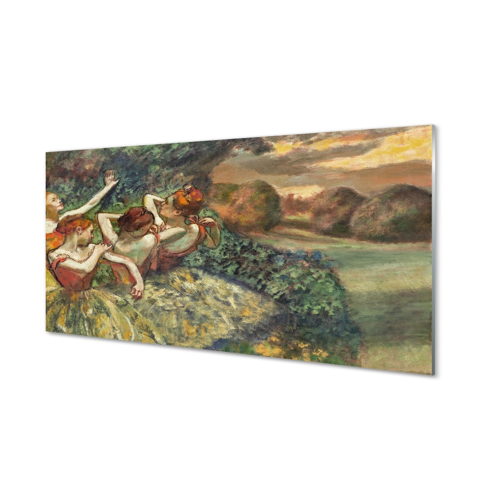 Obraz na skle Edgar Degas - Štyria tanečníci