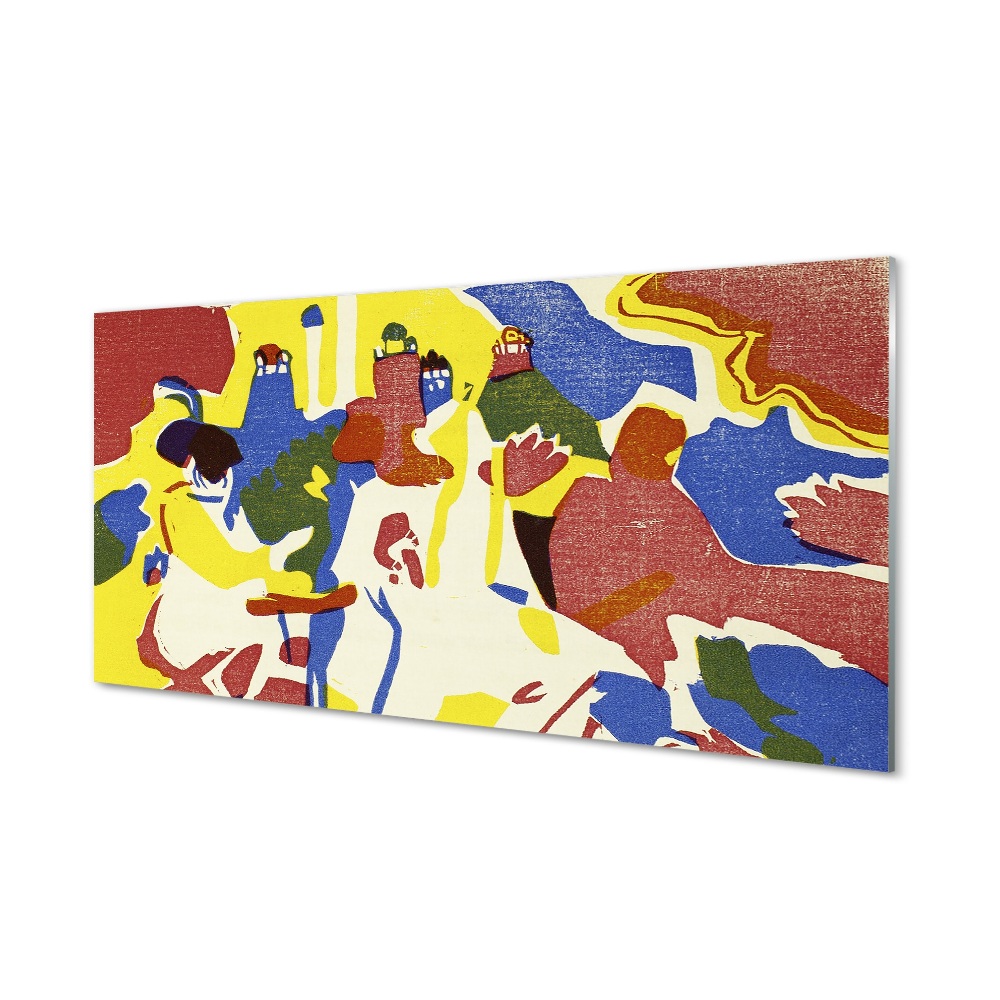 Skleneny obraz Wassily Kandinsky - Orientálny (Orientalisches)