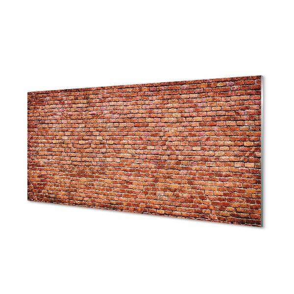 Skleneny obraz Tehlový múr vzor múru