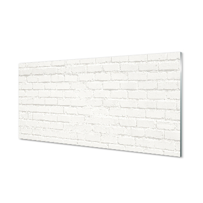 Skleneny obraz Biela tehlová stena