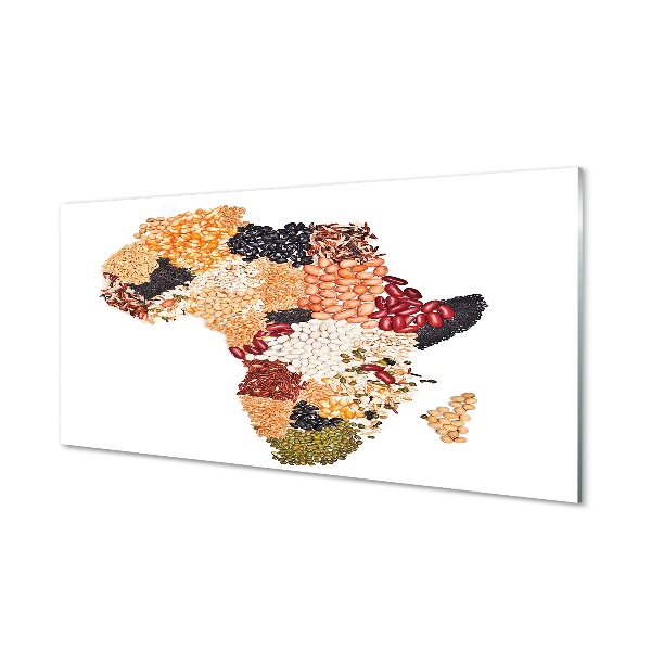 Obraz na skle Mapa korenín Afriky