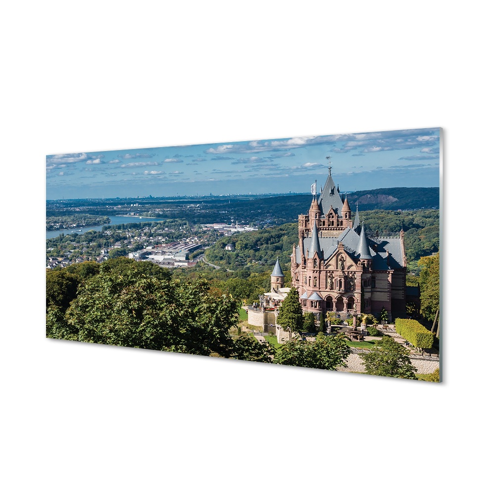 Skleneny obraz Nemecko panoráma hradu
