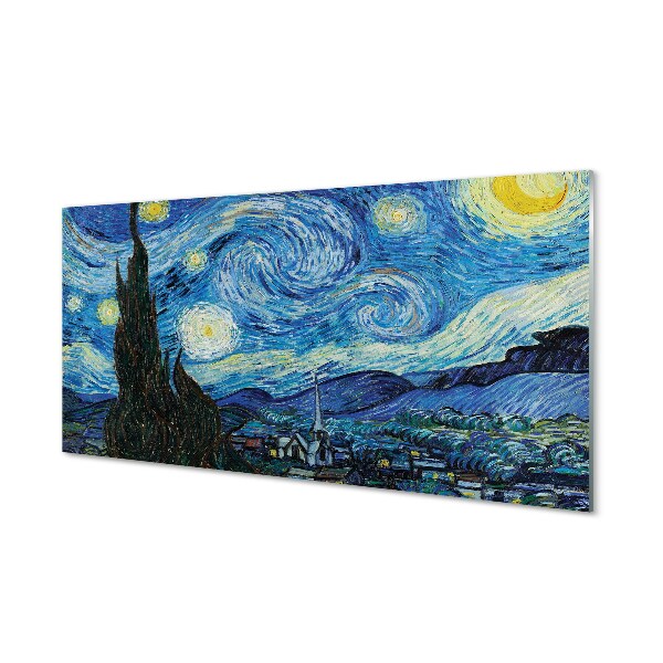 Obraz na skle Vincent van Gogh - Hviezdna noc