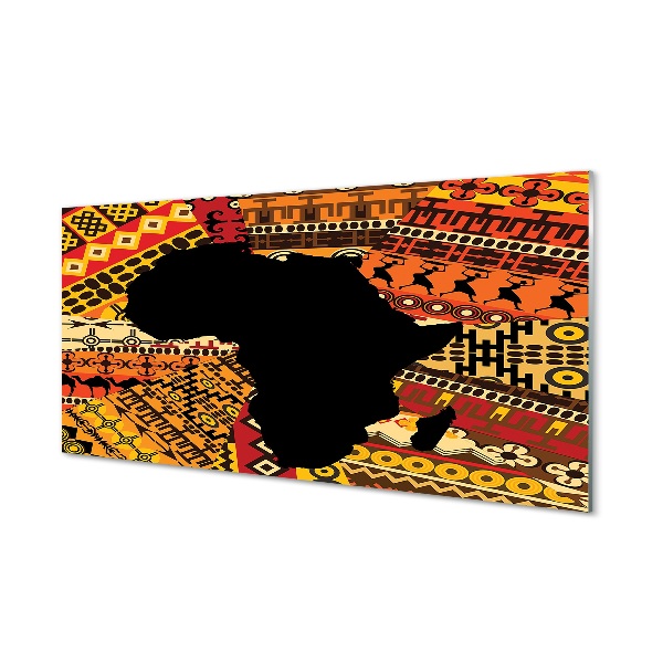 Skleneny obraz Vzory afrického kontinentu