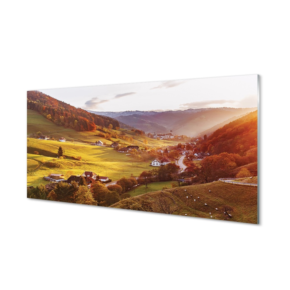 Skleneny obraz Nemecko Údolný kopec