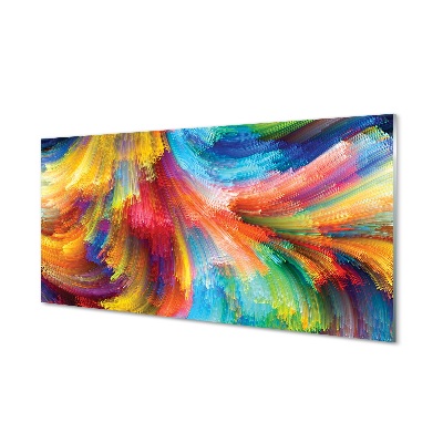 Skleneny obraz Dúhové nepravidelné pruhy