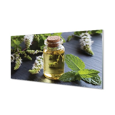 Obraz na skle Mätové čajové lístky