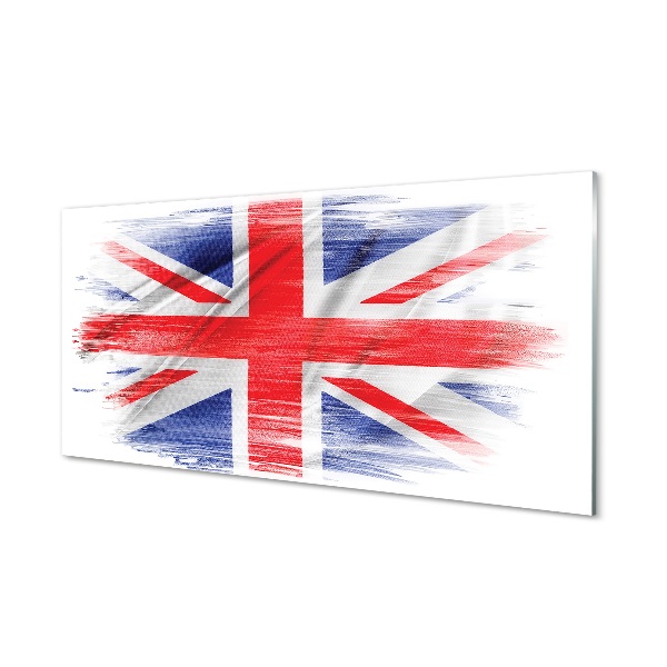 Skleneny obraz Maľovaná vlajka Veľkej Británie