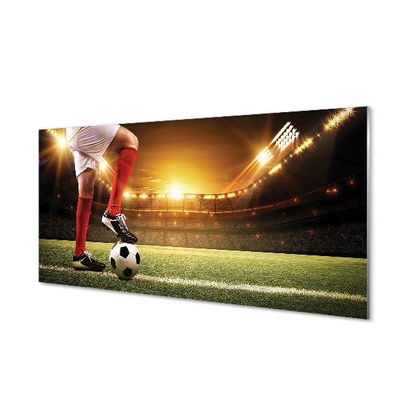 Obraz na skle Futbal na štadióne
