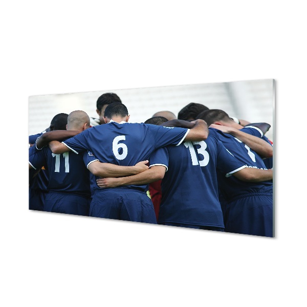Sklenený obraz Futbalová konzultácia