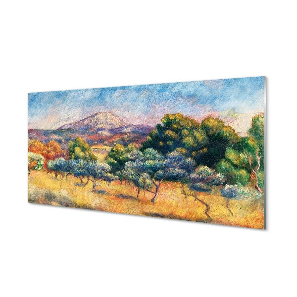 Sklenený obraz Pierre Auguste Renoir - Hora svätej Viktórie