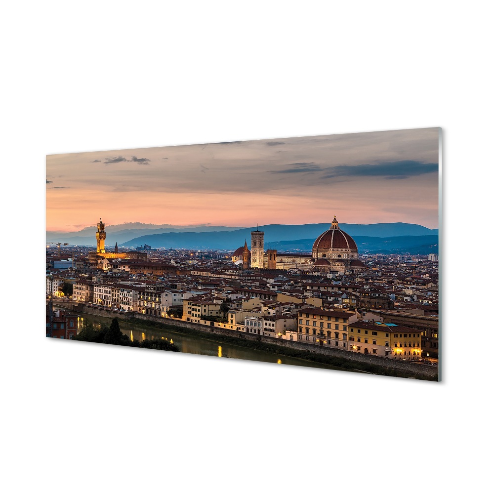 Sklenený obraz Taliansko Panoráma Katedrálny kopec