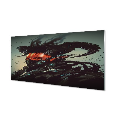 Obraz na skle Dymiace rohy diabla