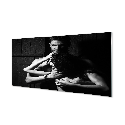 Skleneny obraz Žena muž spolu