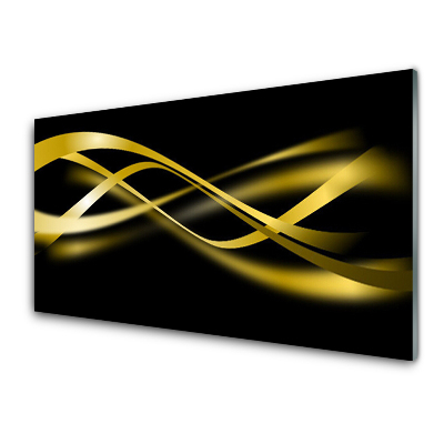 Skleneny obraz Žltá abstrakcia