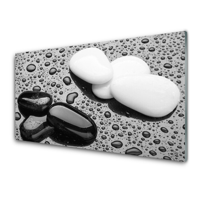 Obraz na skle Kamene kvapky vody