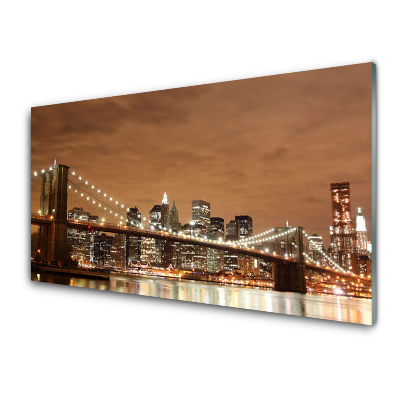 Sklenený obraz Most Mesto svetla