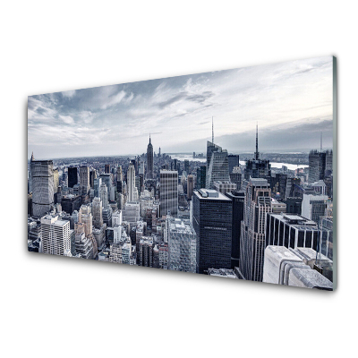Sklenený obraz Metropola Mesto Mrakodrapy