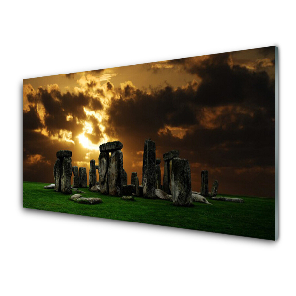 Obraz na skle Panoráma Stonehenge