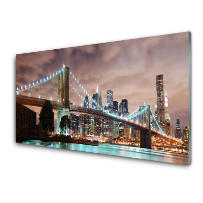 Skleneny obraz Most Architektúra mesta