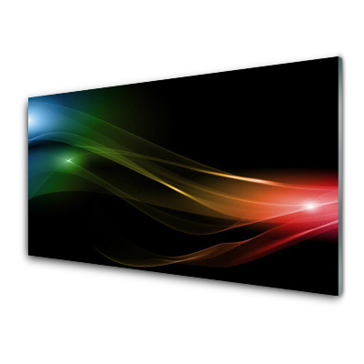 Skleneny obraz Dúhová iskrivá abstrakcia