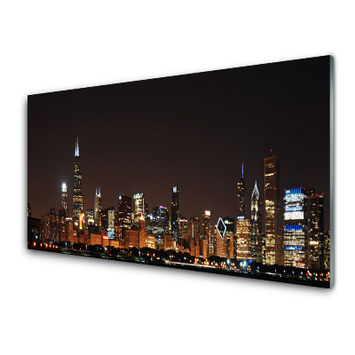 Obraz na skle Nočná panoráma mesta