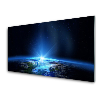 Skleneny obraz Pohľad na planétu Zem
