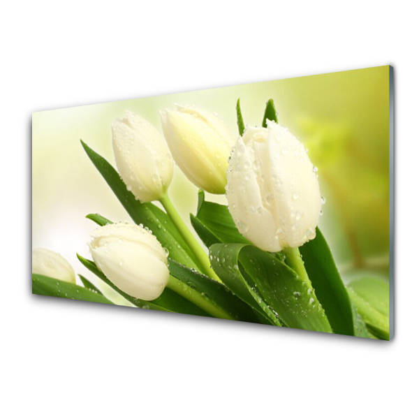 Obraz na skle Kytica žltých tulipánov