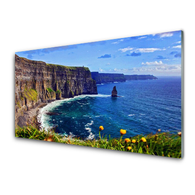 Obraz na skle More a skaly