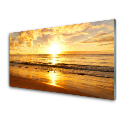 Skleneny obraz Východ slnka more