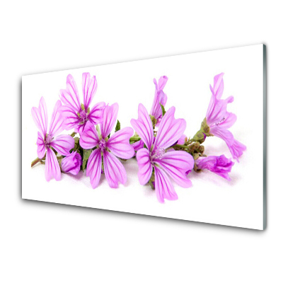 Sklenený obraz Ružové kvety