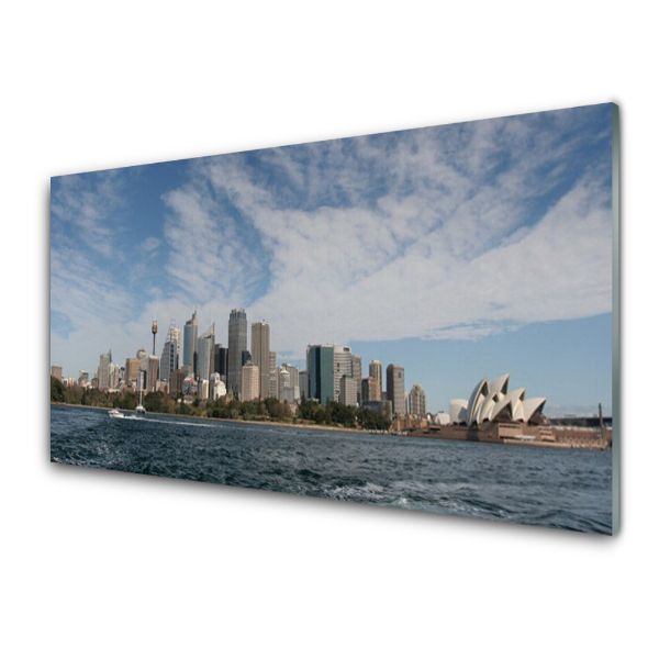 Skleneny obraz Mesto pri mori Sydney