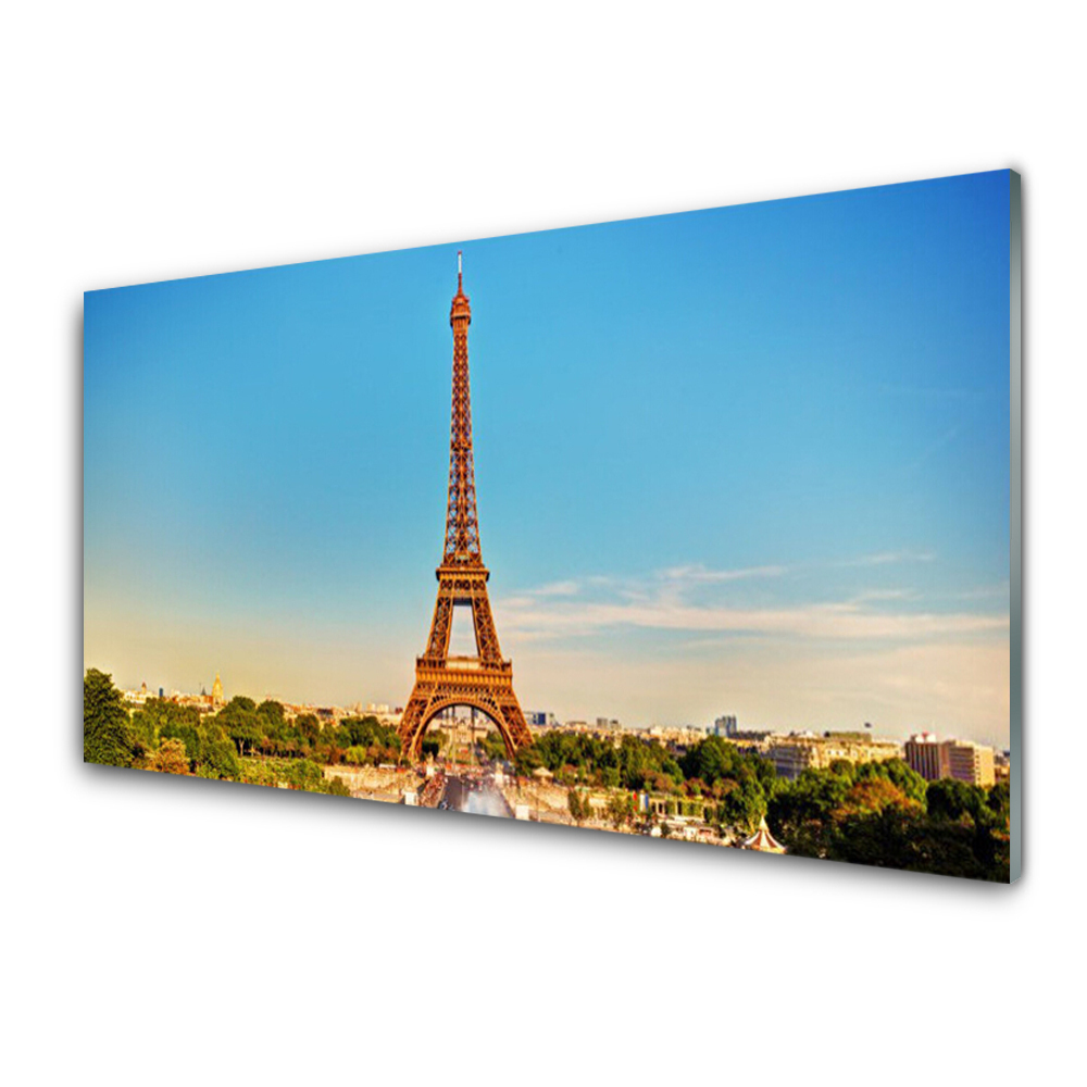 Skleneny obraz Eiffelova veža Paríž