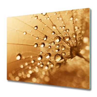 Sklenená doska na krájanie Dúchadlo a rosa