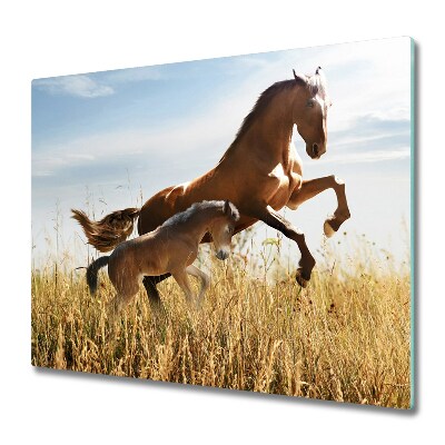 Doska na krájanie Kone cválajúce na lúke,