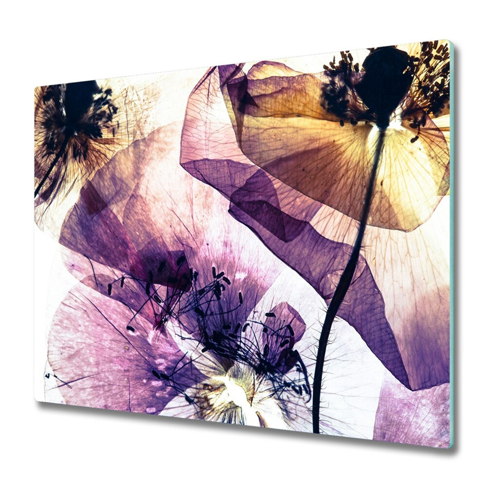 Doska na krájanie Fialové kvety maku