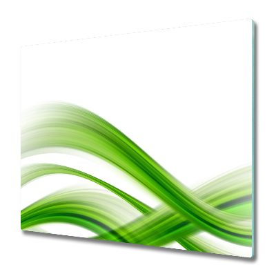 Sklenená doska na krájanie Zelené vlny