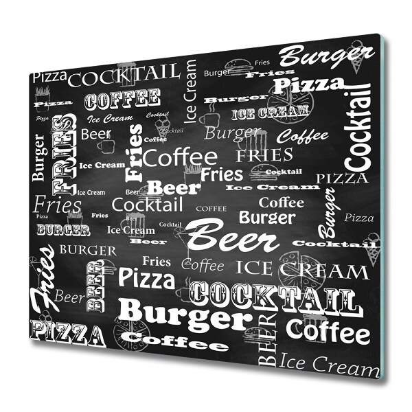 Doska na krájanie Titulky k menu