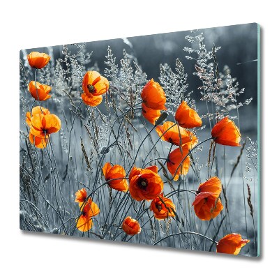 Doska na krájanie Kvety poľného maku