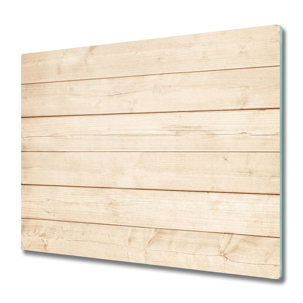 Sklenená doska na krájanie Svetlé drevené dosky