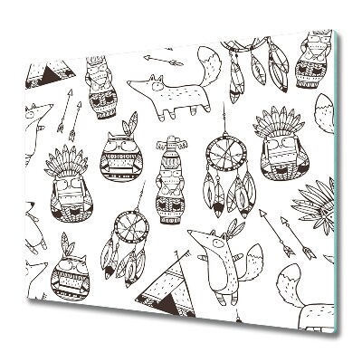 Doska na krájanie Indiánske zvieratá