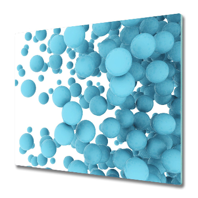 Sklenená doska na krájanie Abstraktné modré gule