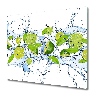 Sklenená doska na krájanie Polovice limetky vo vode