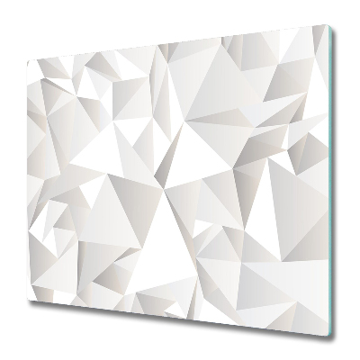 Doska na krájanie Minimalistické pozadie biele trojuholníky