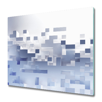 Sklenená doska na krájanie Biele škriatkovia