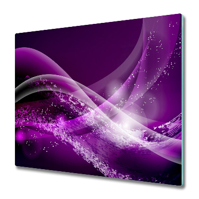 Sklenená doska na krájanie Abstraktná fialová vlna