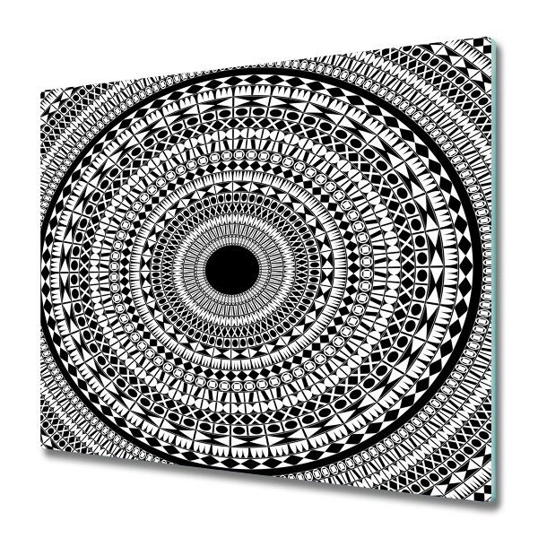 Doska na krájanie Čiernobiela mandala